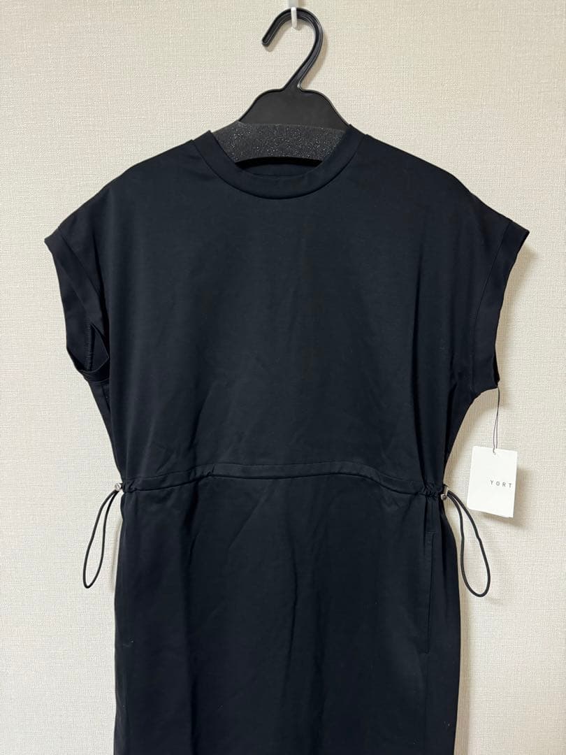 ヤマダヤ YORT 【２wayストレッチ】ドロストカットワンピース 半袖ワンピ
