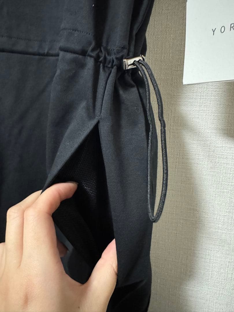 ヤマダヤ YORT 【２wayストレッチ】ドロストカットワンピース 半袖ワンピ