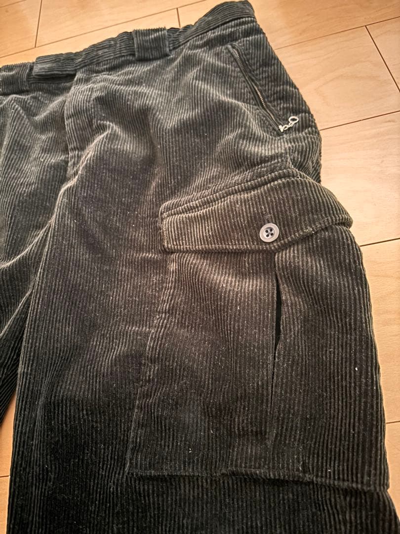 希少 ジップポケット ラルフローレン 太畝コーデュロイ カーゴパンツ