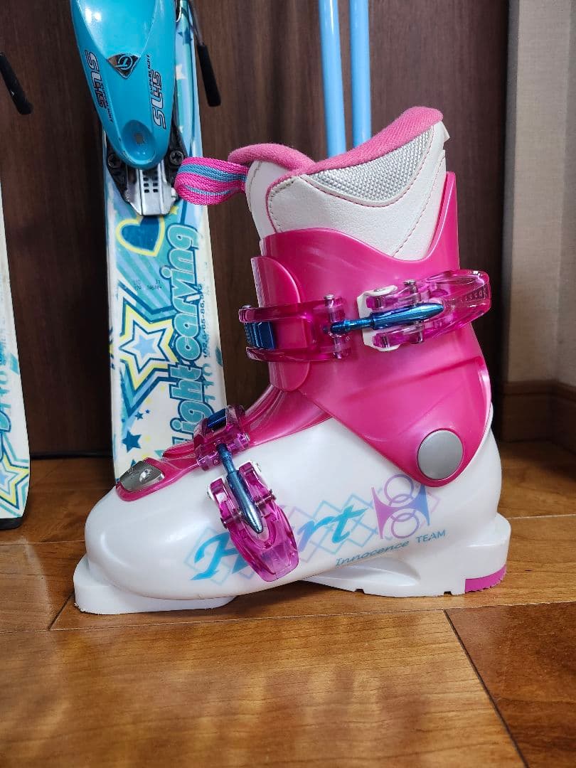 マルロク0226　スキー板　110cmブーツ20cmストック85cm