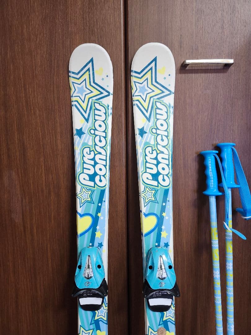 マルロク0226　スキー板　110cmブーツ20cmストック85cm