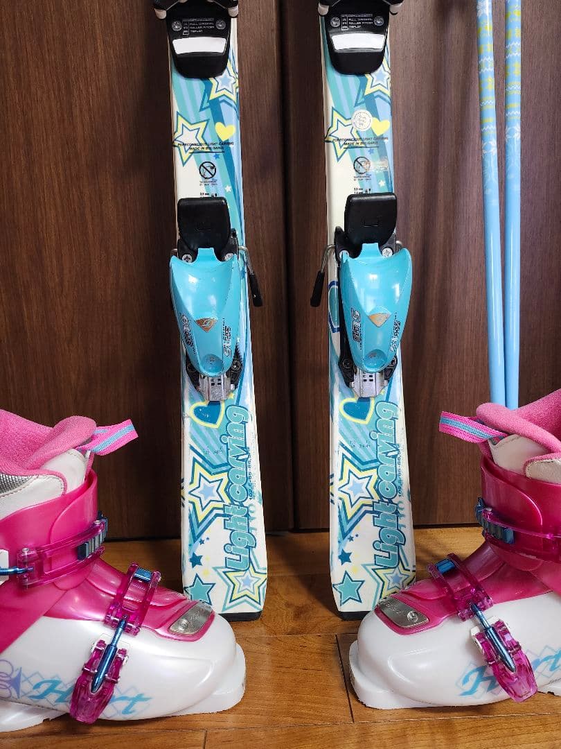 マルロク0226　スキー板　110cmブーツ20cmストック85cm