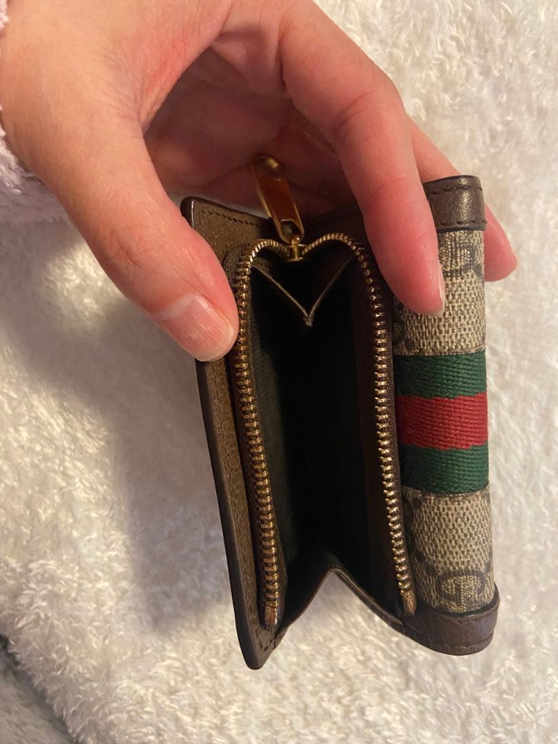 GUCCI GGモノグラム 三つ折り財布