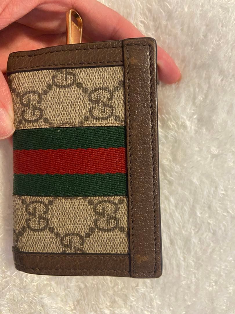 GUCCI GGモノグラム 三つ折り財布