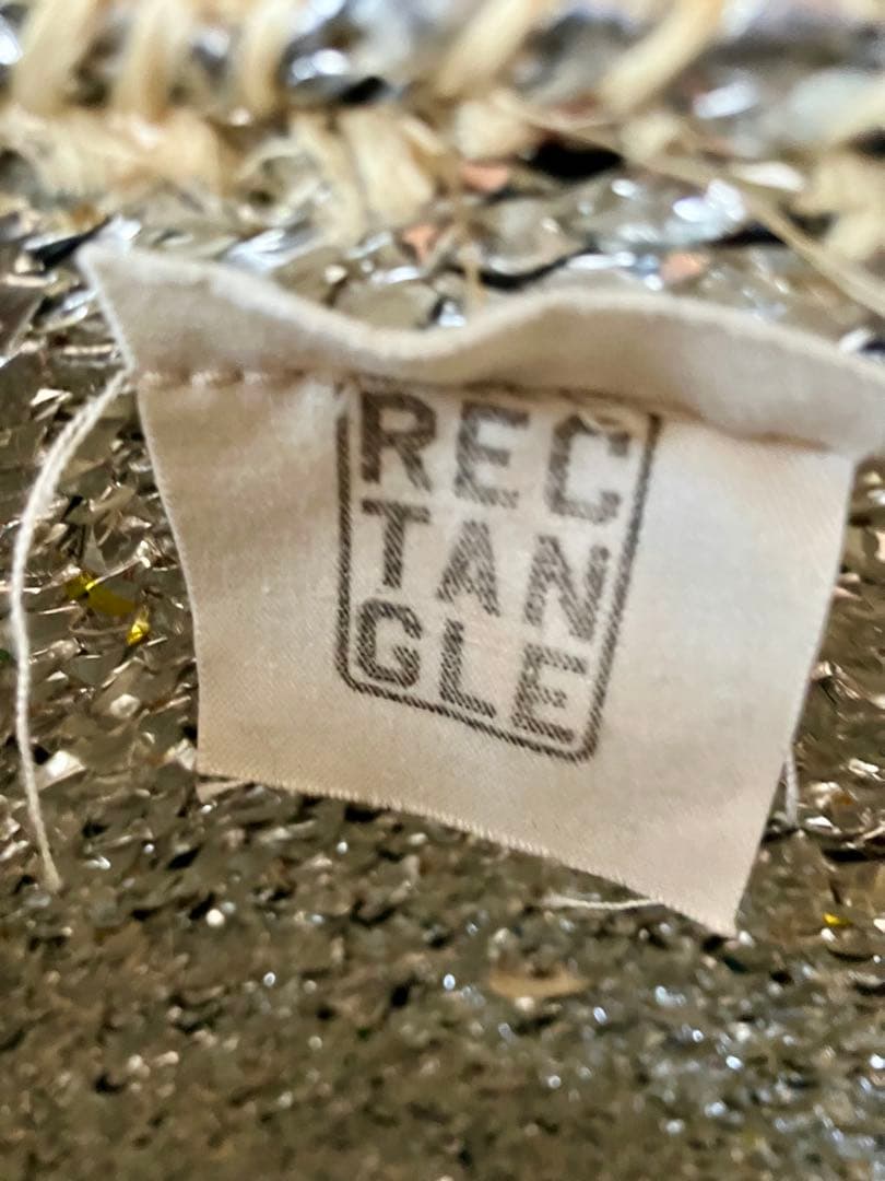 RECTANGLE シルバーバスケット ビッグトート