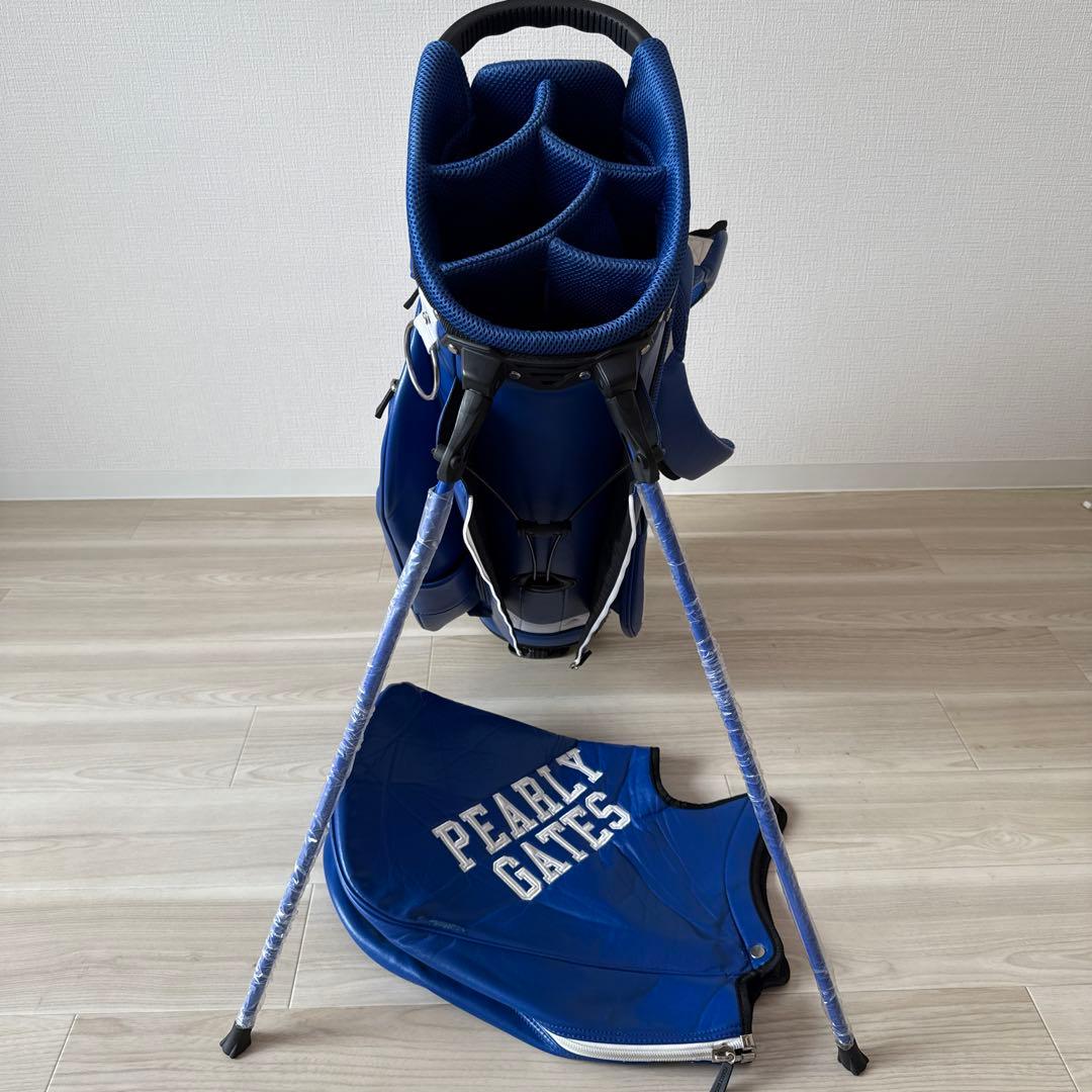 パーリーゲイツ　キャディ バッグ　ショルダー式　スタンド式　軽量　ブルー