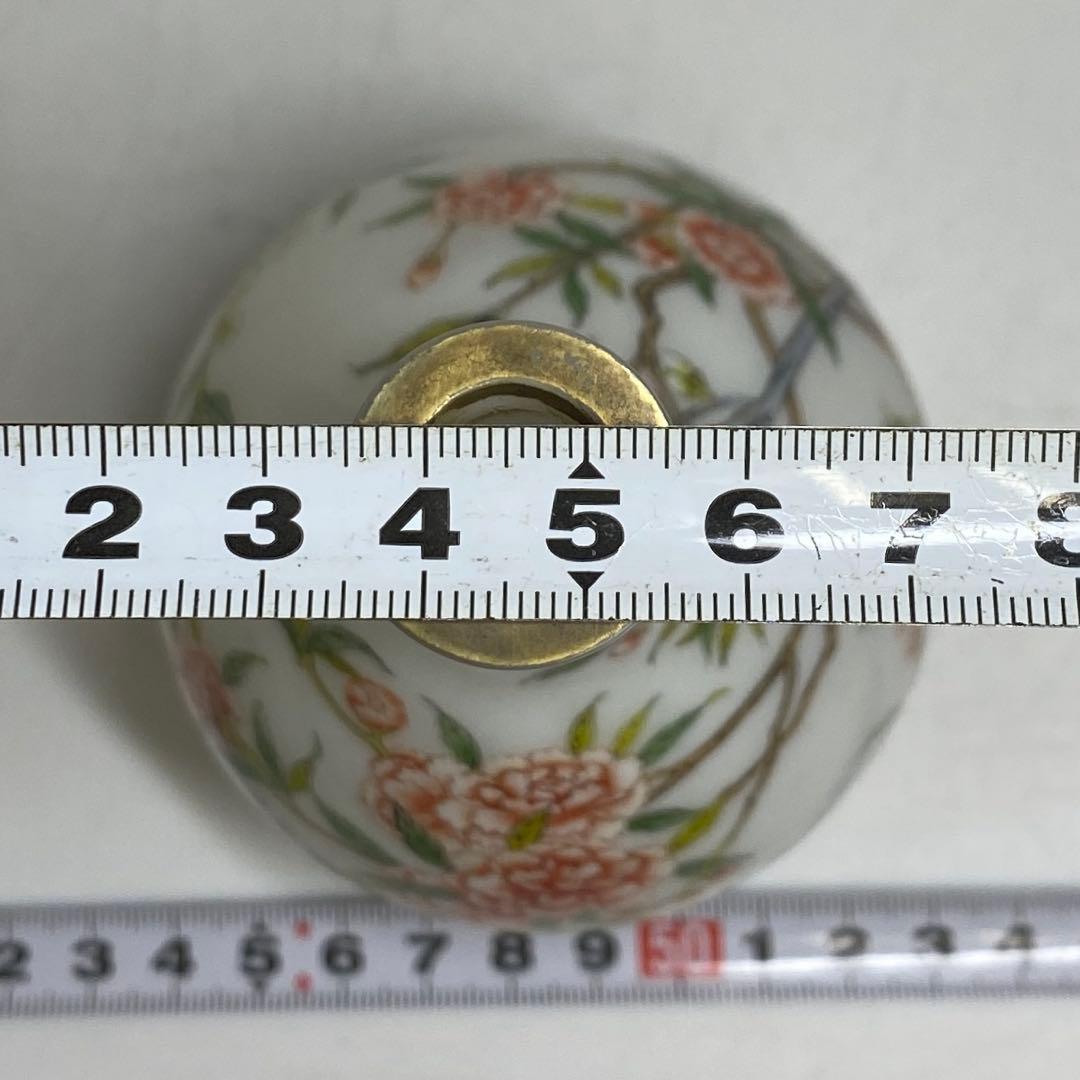 中国美術 乾隆年製 ガラス花入 h16.5cm 東キ8-0121①