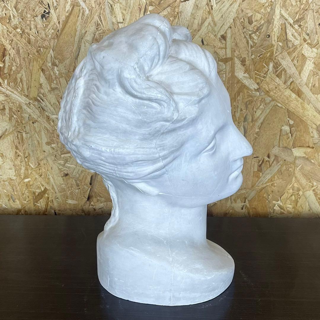 【匿名発送】石膏像 首像 美術 デッサン 彫刻 オブジェ 置物 インテリア