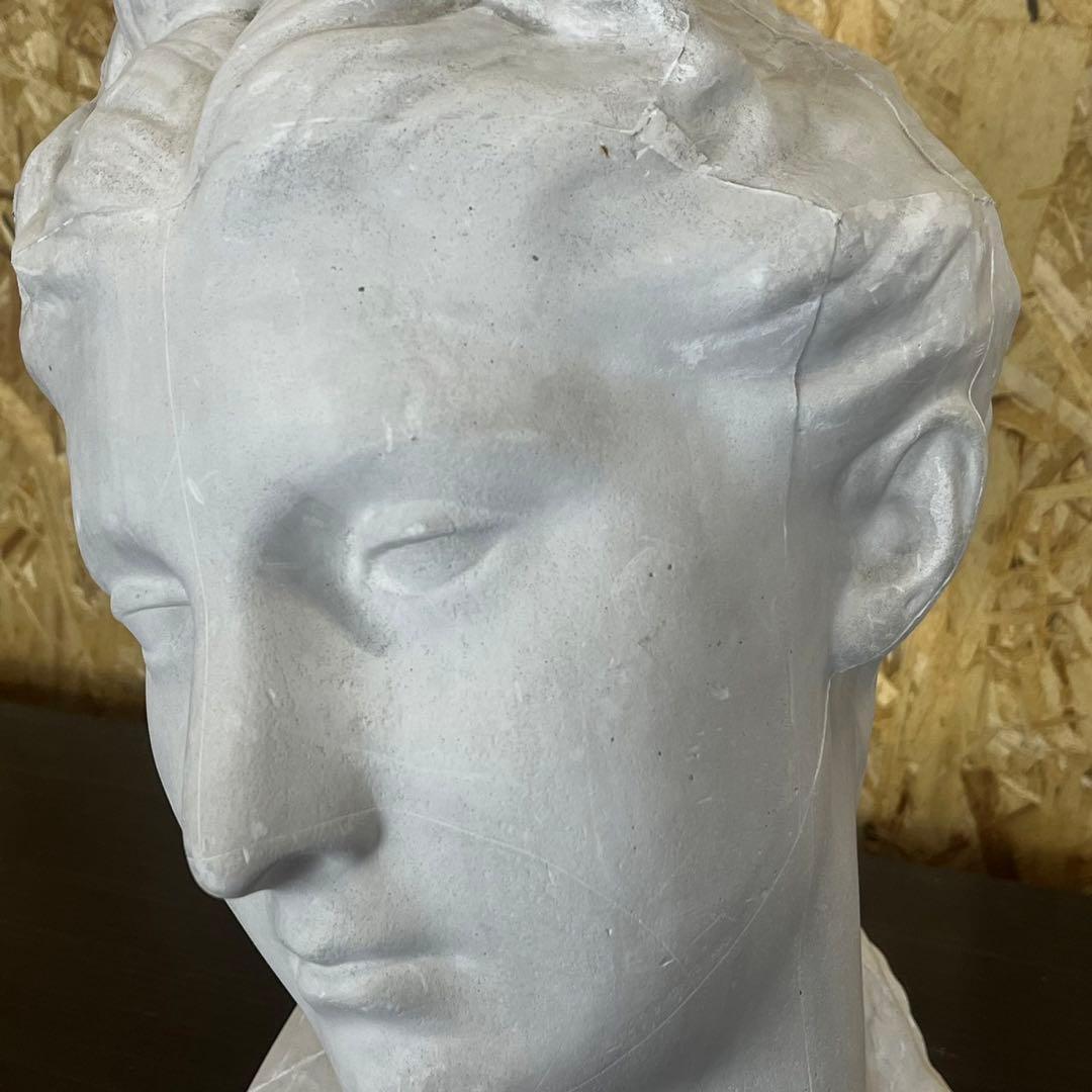 【匿名発送】石膏像 首像 美術 デッサン 彫刻 オブジェ 置物 インテリア