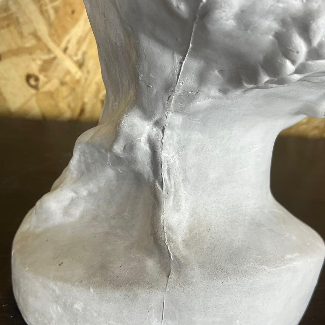 【匿名発送】石膏像 首像 美術 デッサン 彫刻 オブジェ 置物 インテリア