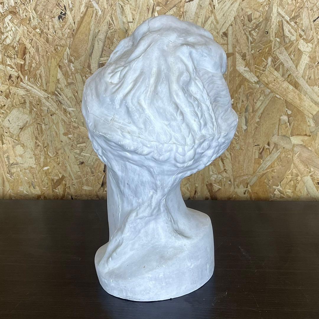 【匿名発送】石膏像 首像 美術 デッサン 彫刻 オブジェ 置物 インテリア