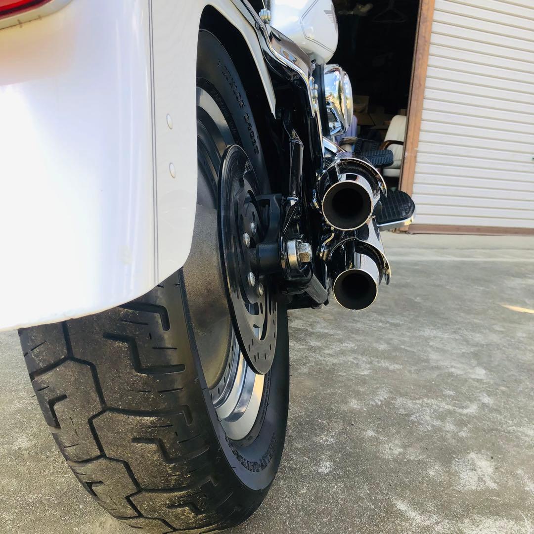 スクリーミンイーグル ハーレーFLSTF スリップオンマフラー クローム