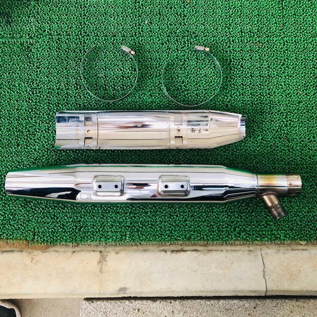 スクリーミンイーグル ハーレーFLSTF スリップオンマフラー クローム