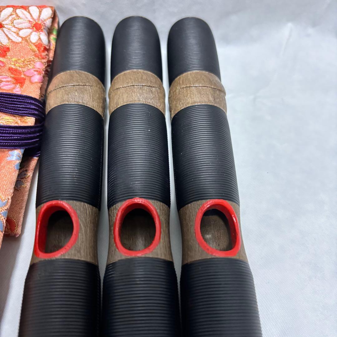 龍笛　雅楽　プラスチック製　3本セット