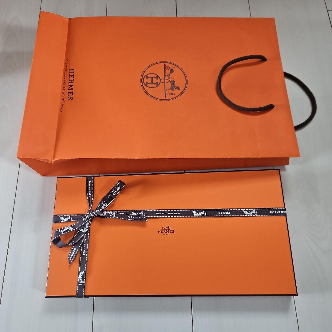 新品未使用　エルメスカシミヤマフラー HERMES　正規品　伊勢丹新宿店購入