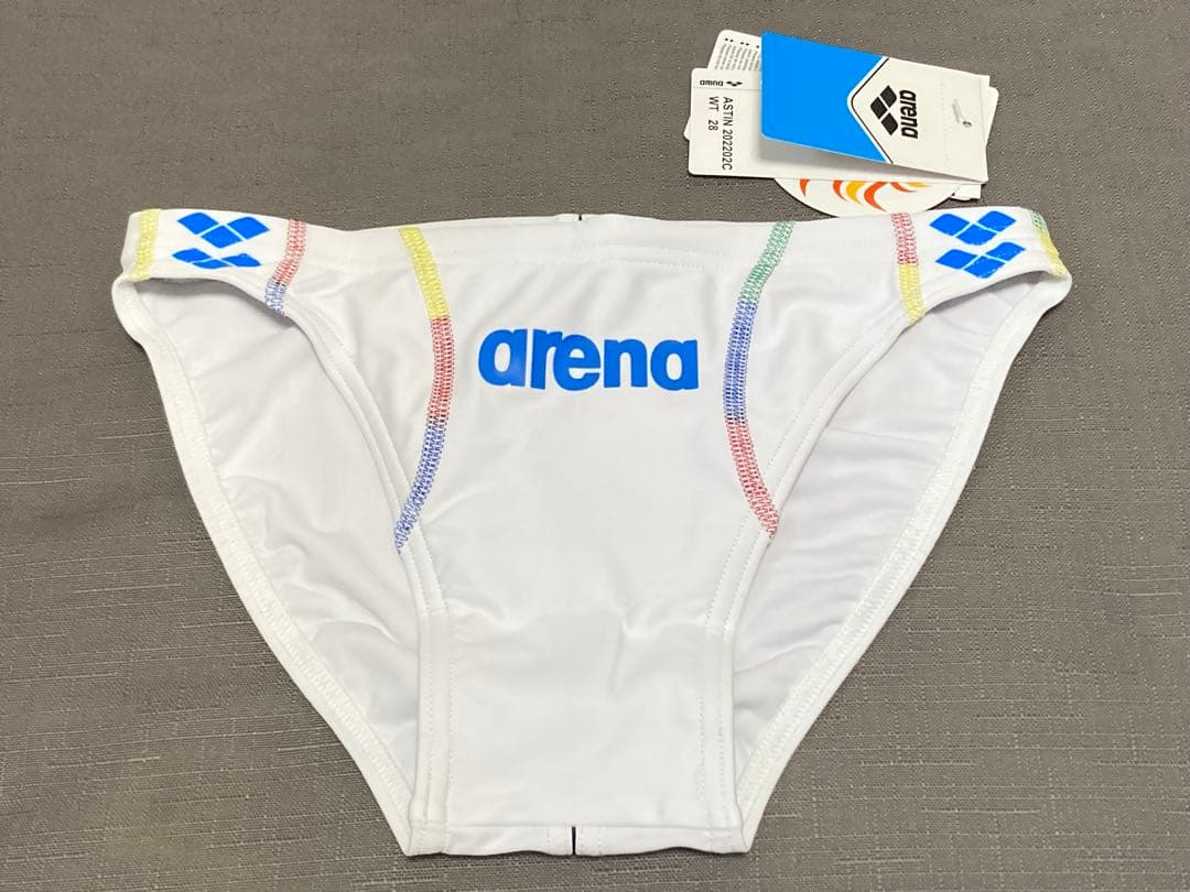新品 arena 水着 白 28