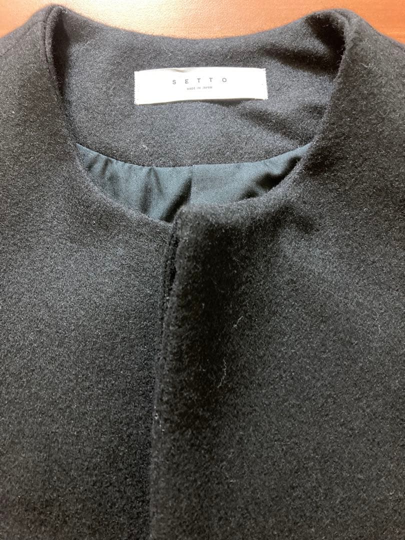 SETTO ショート丈ジャケット ブラック