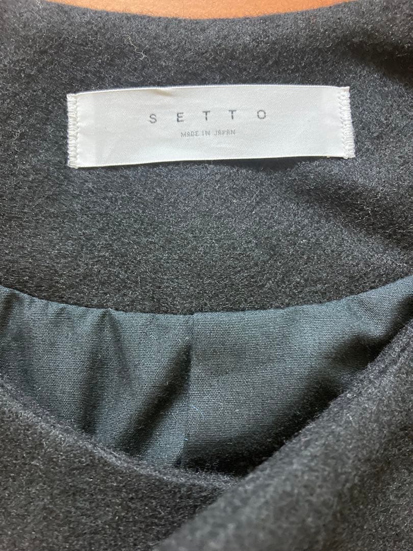SETTO ショート丈ジャケット ブラック
