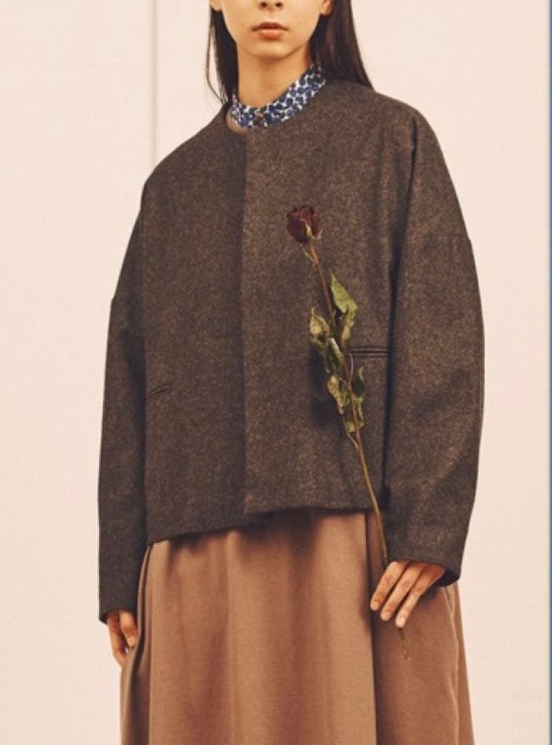 SETTO ショート丈ジャケット ブラック