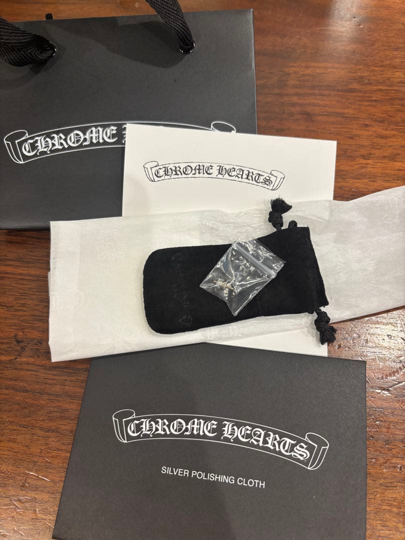 【正規品】 新品未使用　クロムハーツ　CHプラススタッドピアス