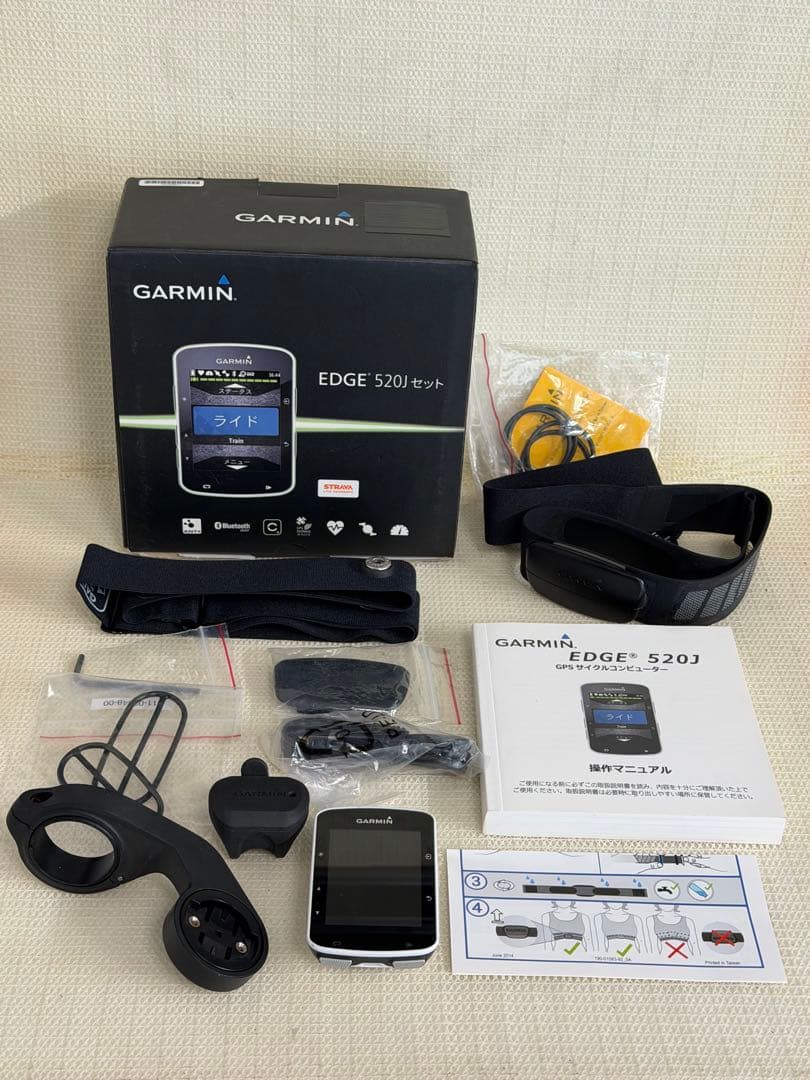 GARMIN EDGE 520J 心拍センサー・ジャイロスピードセンサー付き
