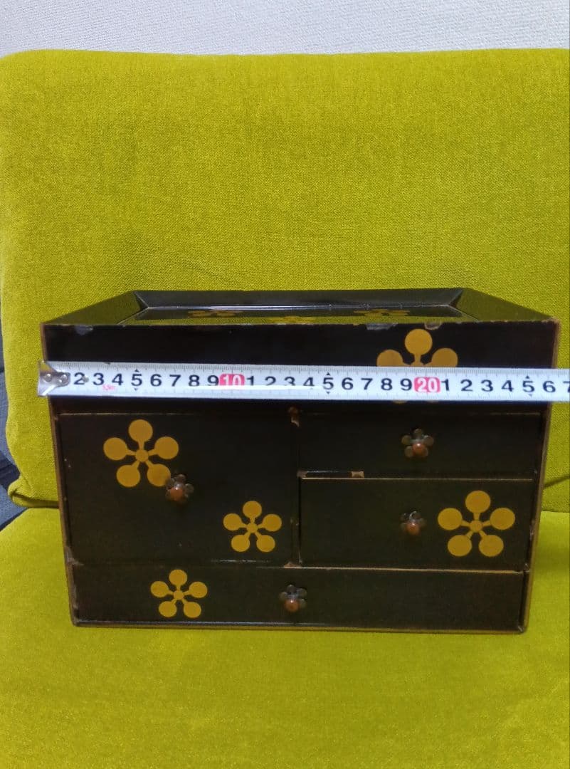 アンティーク　漆　金蒔絵　化粧箪笥　小たんす　かんざし入れ