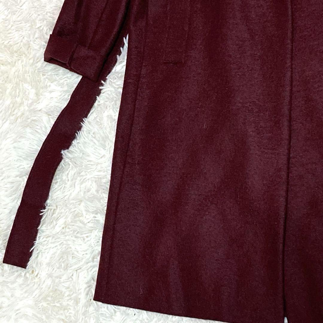 【新品タグ付き】 23区 トレンチコート ウール えんじ 38 現行 ロング