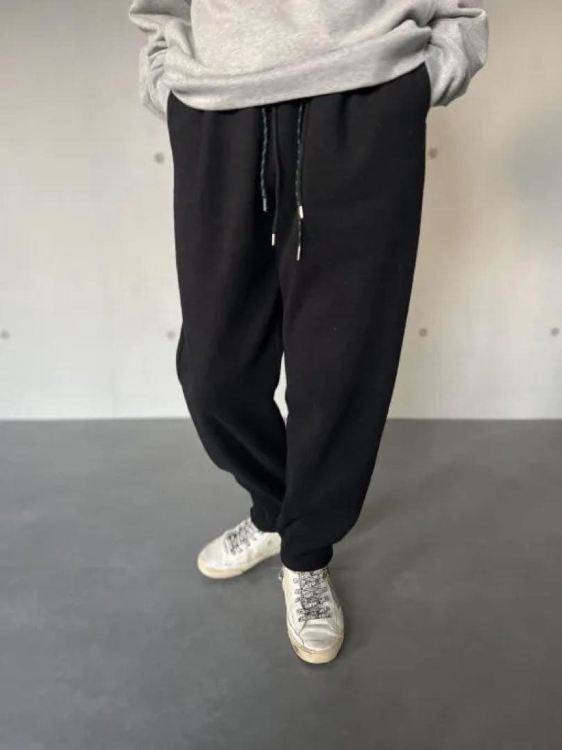 JULY NINE フリースパンツ2026AW完売商品 ブラックサイズＬタグ付き