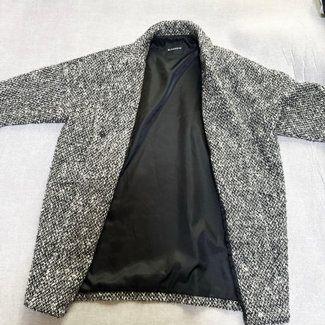 BLENHEIM ブレンヘイム　ツイードチェスターコート　コクーン　ウール　S