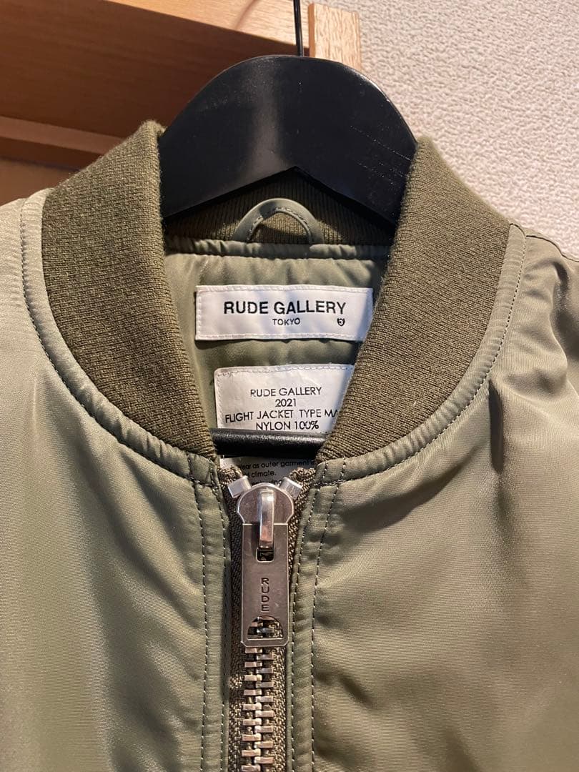 RUDE GALLERY MA-1 フライトジャケット オリーブ