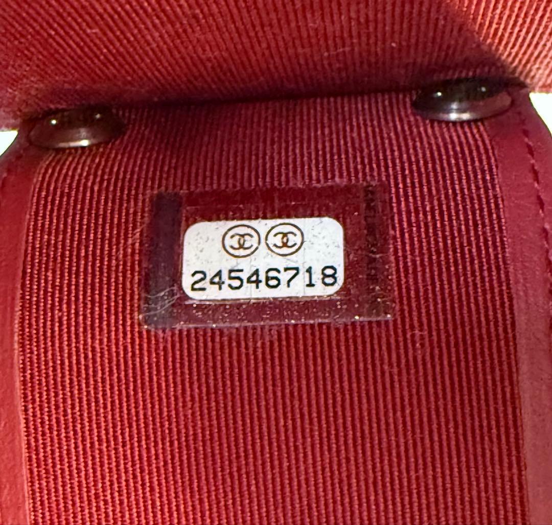 【美品】CHANEL マトラッセ キャビアスキン 4連キーケース ボルドー