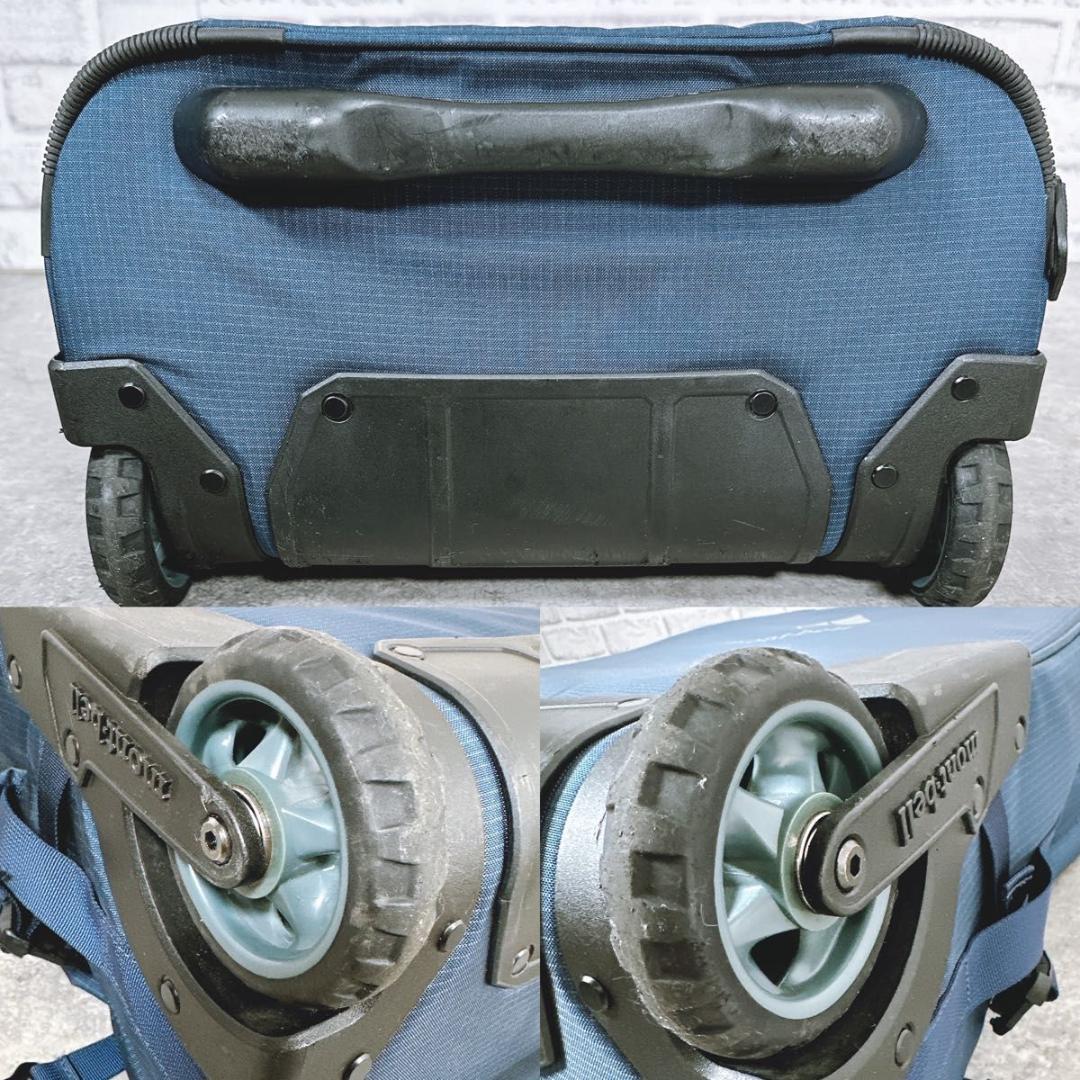 美品 モンベル ウィリーバッグ35 キャリーケース ネイビー 機内持込 廃盤