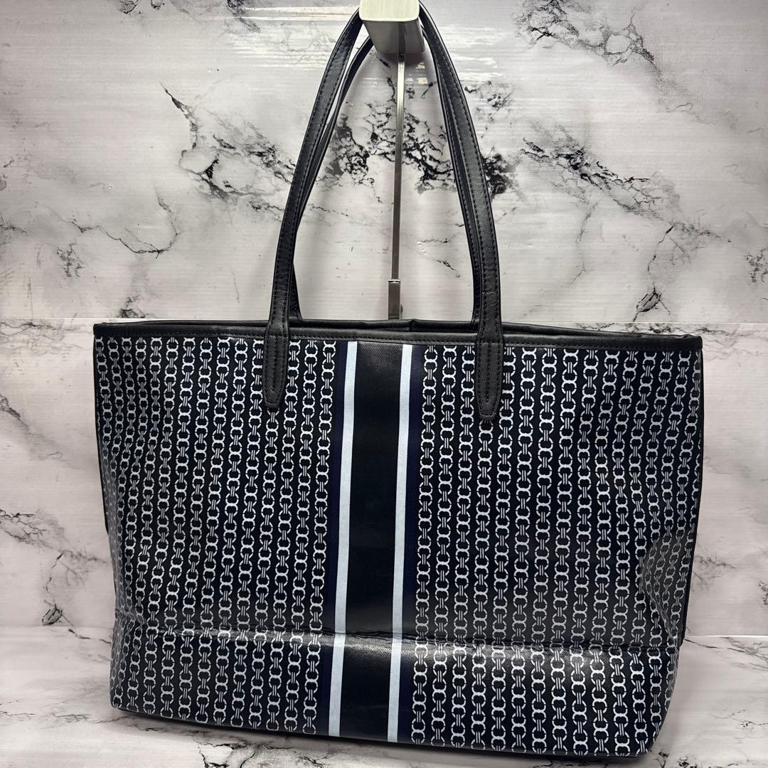 (美品)大人気、トリーバーチ、トートバッグ、大容量、A-4可、PVC地、人気色