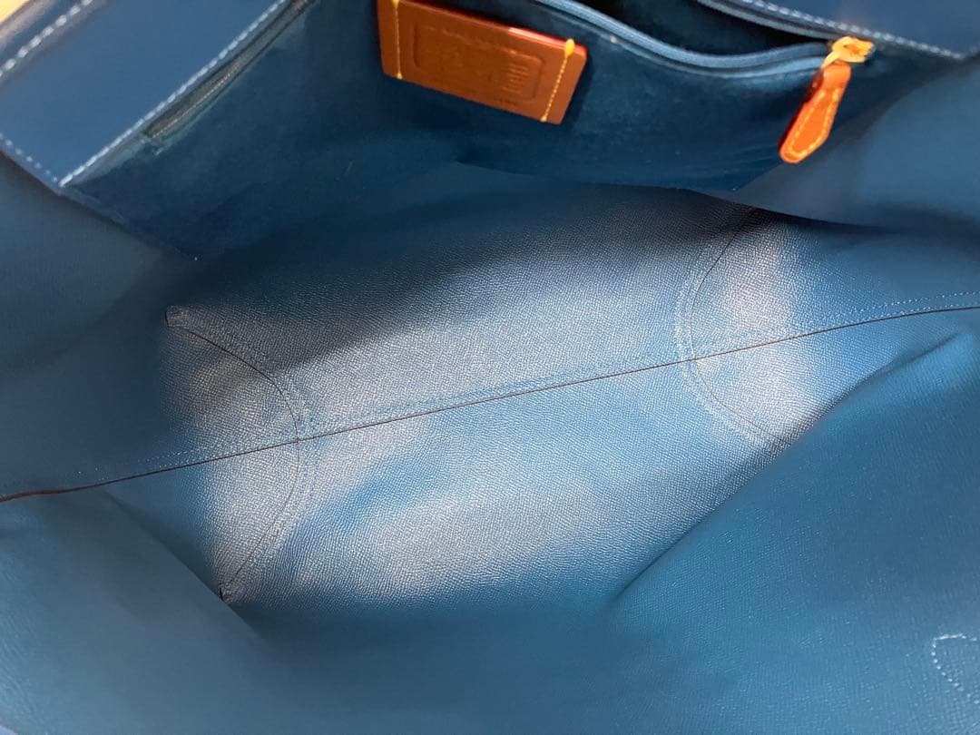 COACH コーチ　トートバッグ ベージュ/ブルー