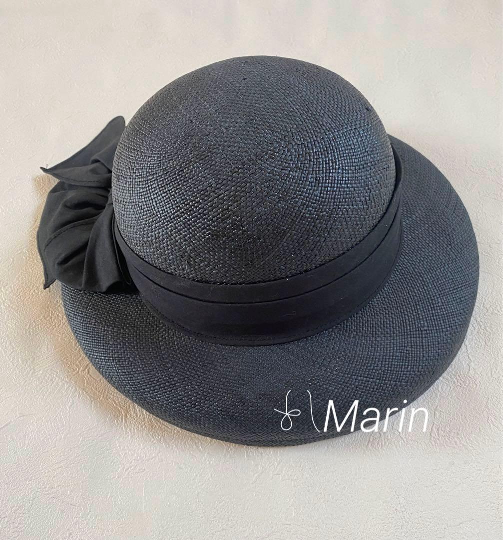 Maxim 高島屋　帽子　黒　夏用