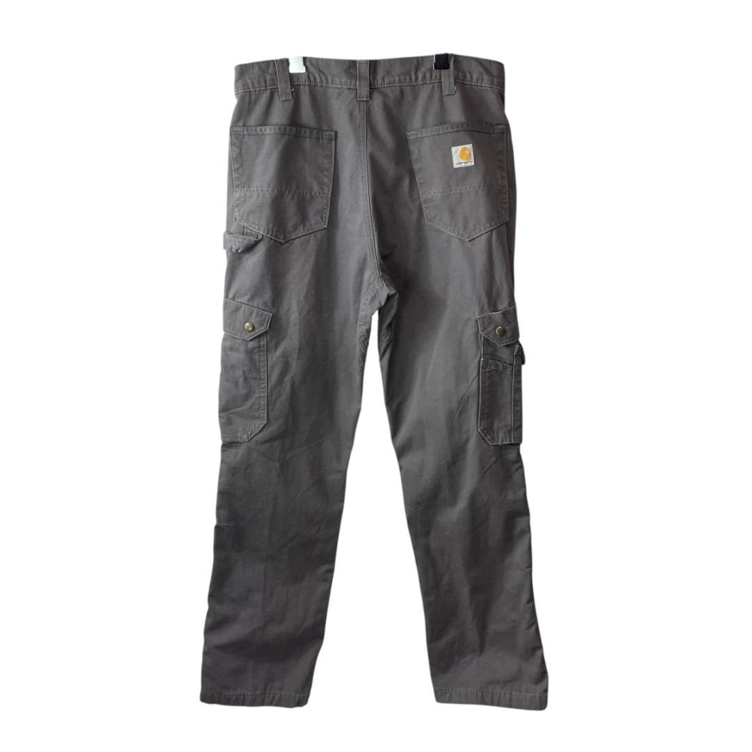 カーハート リップストップカーゴパンツ ダブルニー ワークパンツ グレー W34