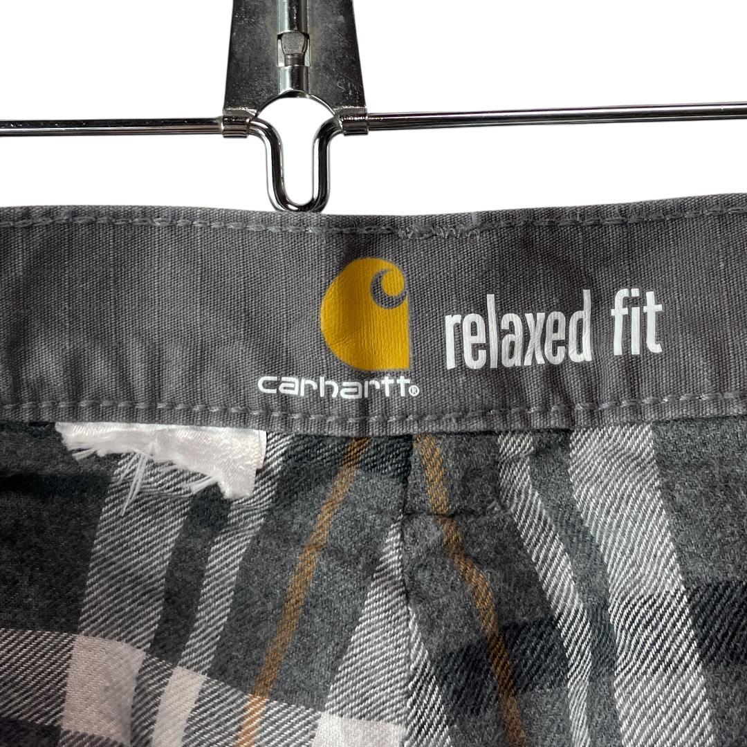 カーハート リップストップカーゴパンツ ダブルニー ワークパンツ グレー W34