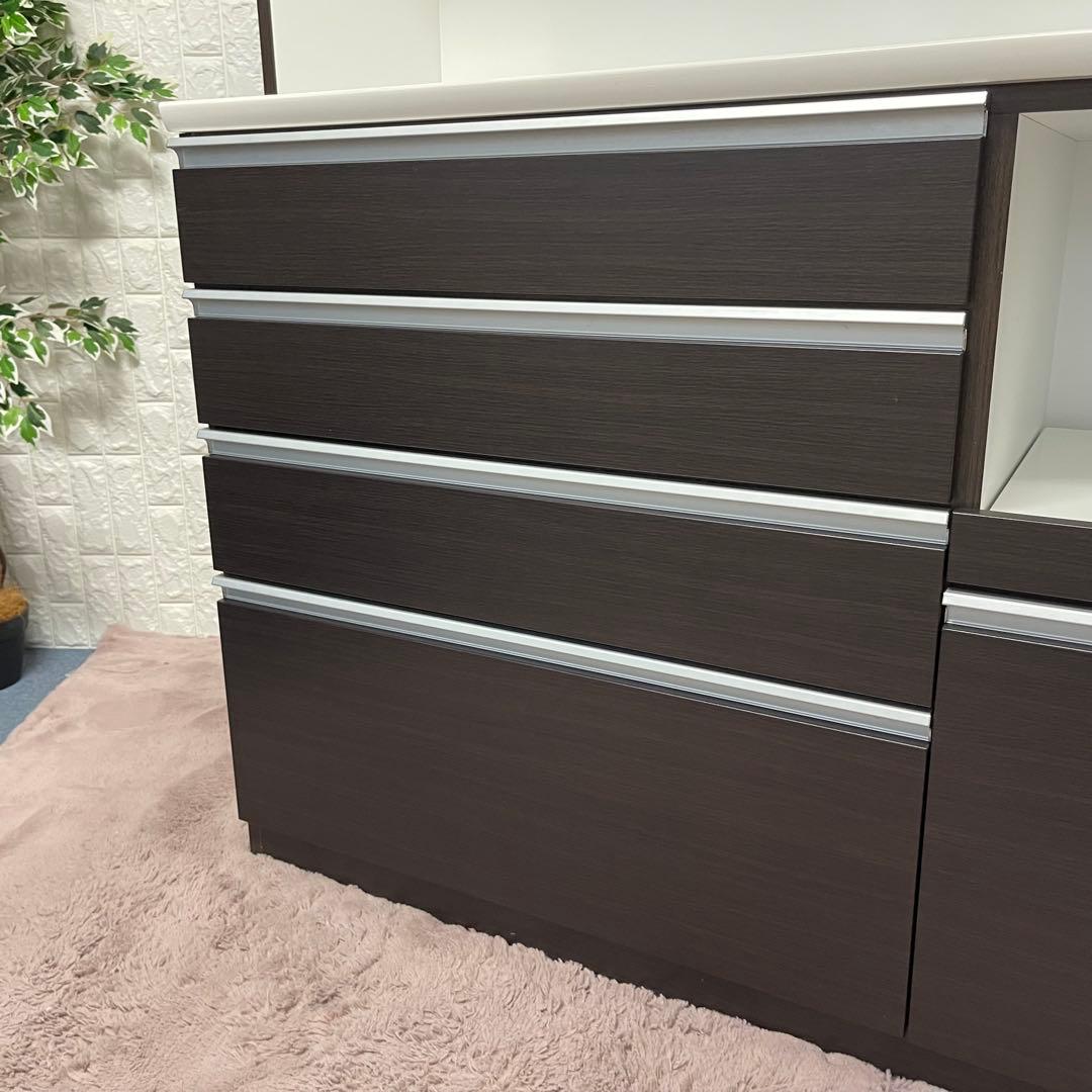 まゆママ✨ニトリ　レジューム120 ブラウン系　ソフトクローズ　美品