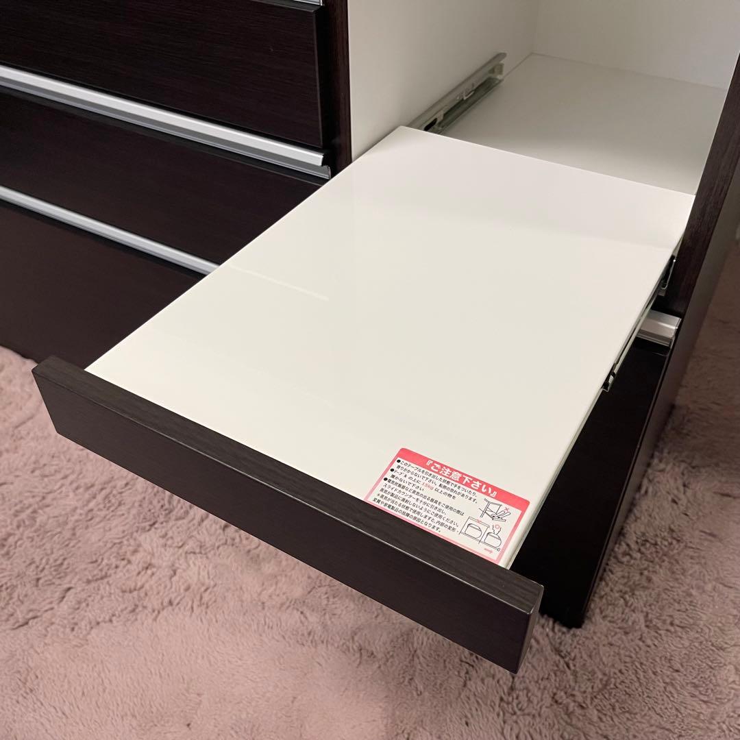 まゆママ✨ニトリ　レジューム120 ブラウン系　ソフトクローズ　美品