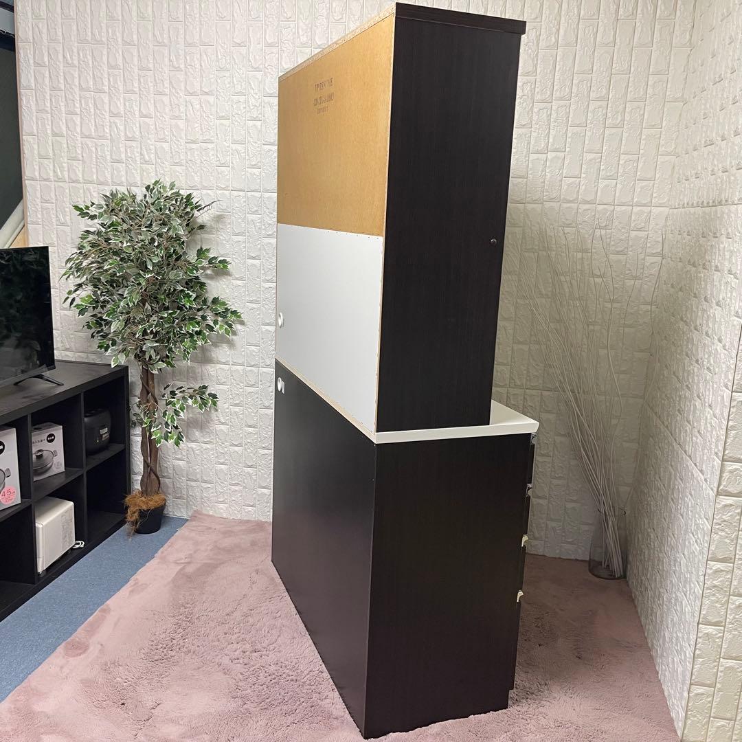 まゆママ✨ニトリ　レジューム120 ブラウン系　ソフトクローズ　美品