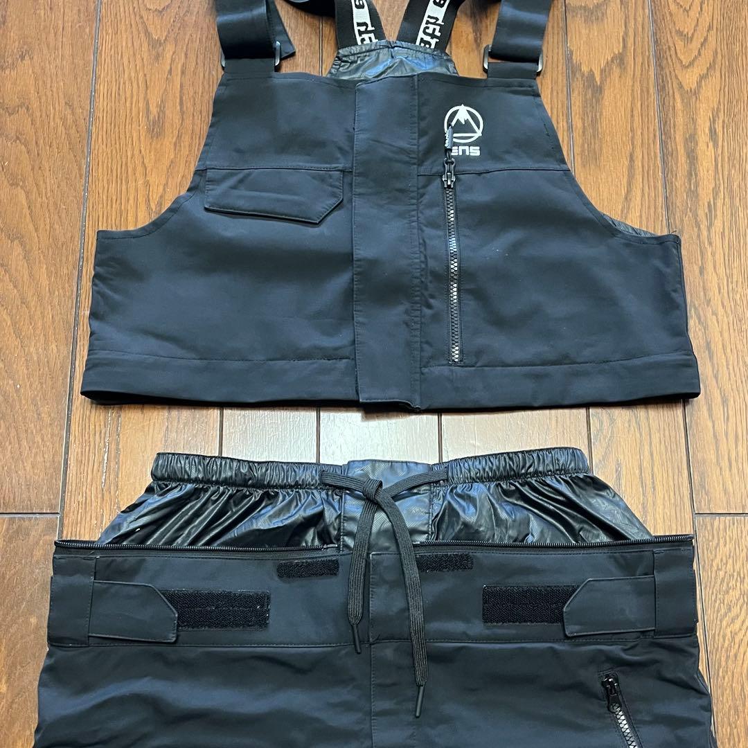 洗濯&撥水 ELNATH エレナス ビブパンツ スノーボード スノボ パンツ M