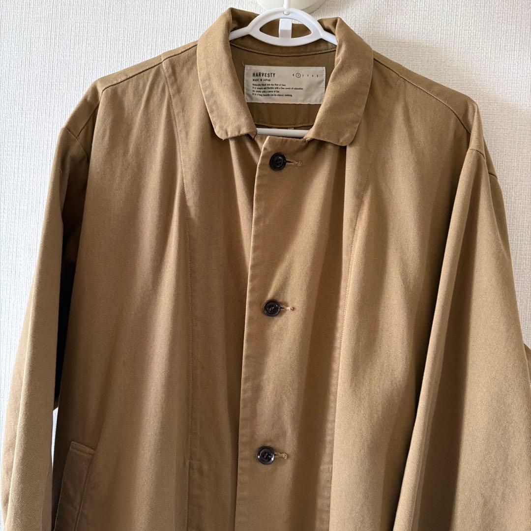 【HARVESTY】　オーバー　ステンカラーコート