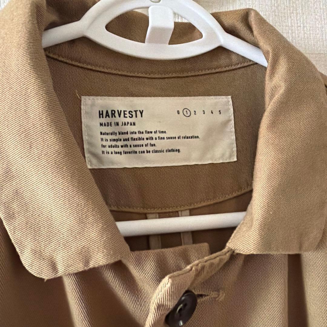 【HARVESTY】　オーバー　ステンカラーコート