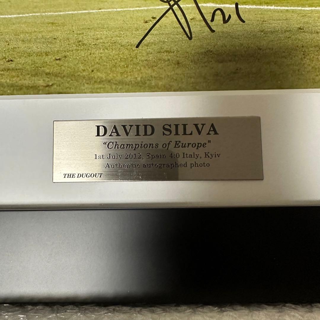 ダビドシルバ　直筆サインアート　スペイン代表　ザ・ダグアウト　証明書付き　新品