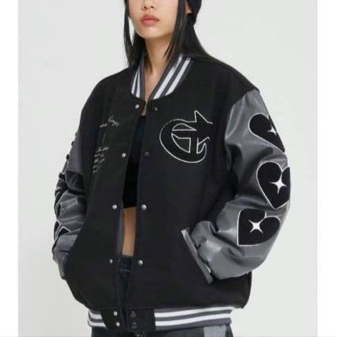 新品✨️targettoターゲットトリプルハートヴァーシティジャケット ブルゾン