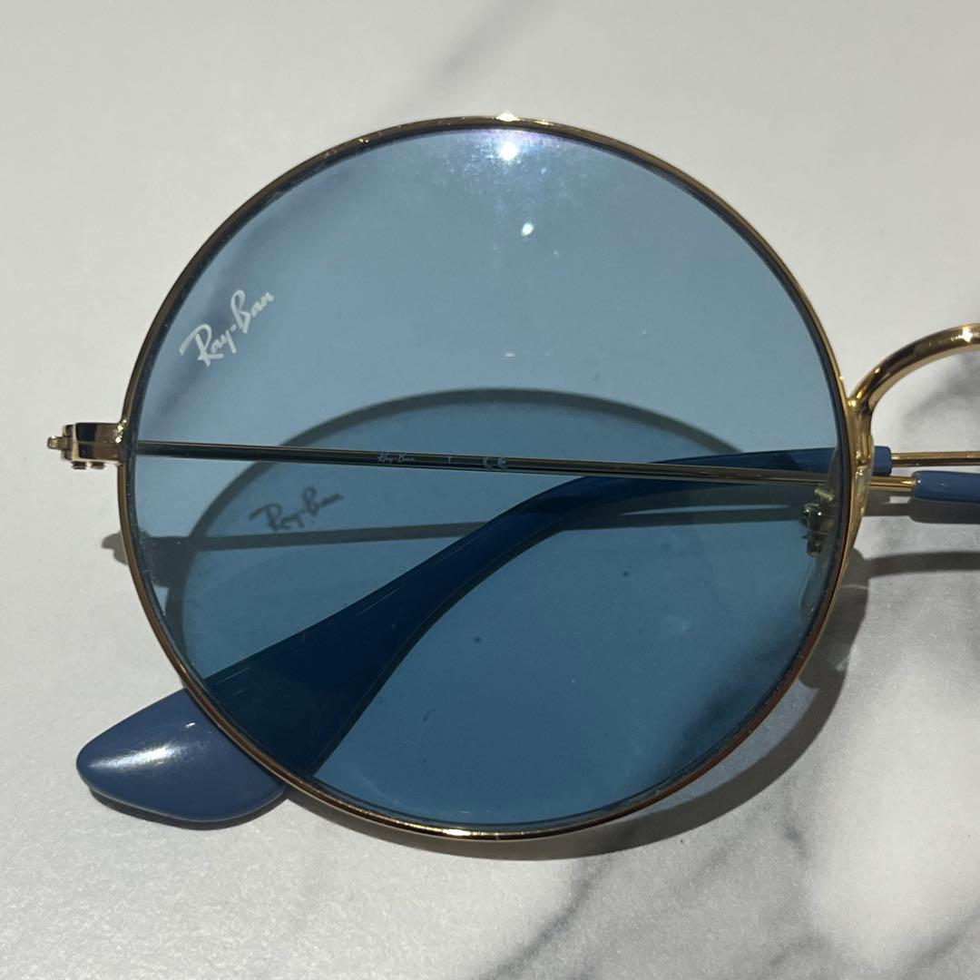 Ray-Ban レイバン サングラス ブルー ゴールドフレーム RB3592