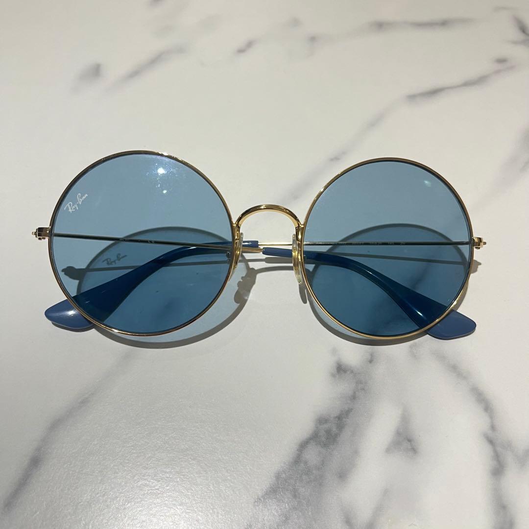 Ray-Ban レイバン サングラス ブルー ゴールドフレーム RB3592