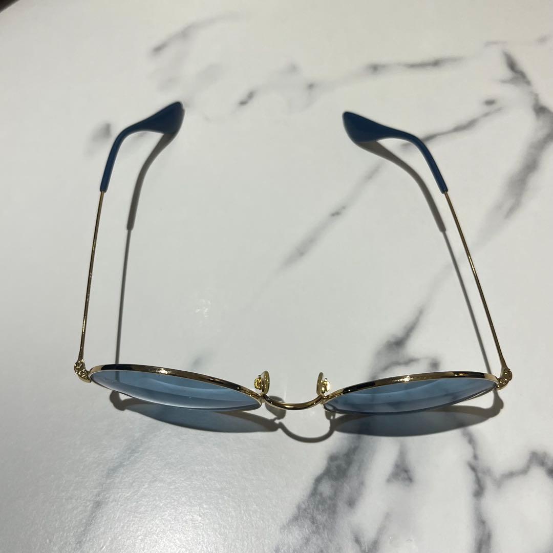 Ray-Ban レイバン サングラス ブルー ゴールドフレーム RB3592