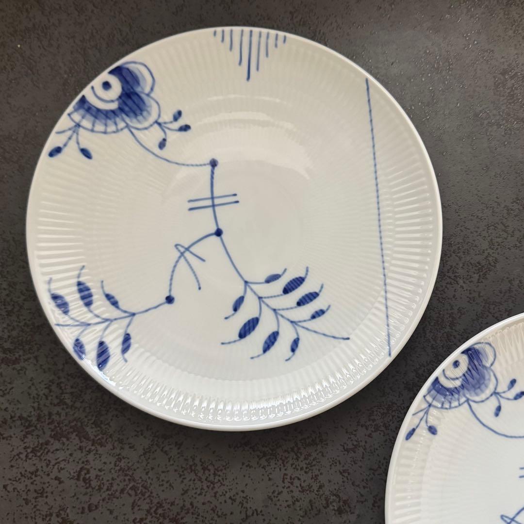 ロイヤルコペンハーゲン ブルーブルーテッド メガ 23cm 2枚