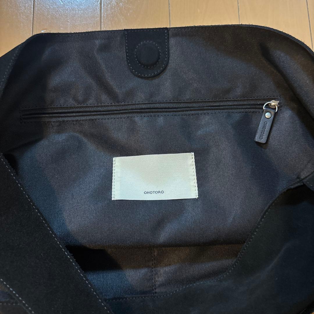 OHOTORO スエードバッグ　黒